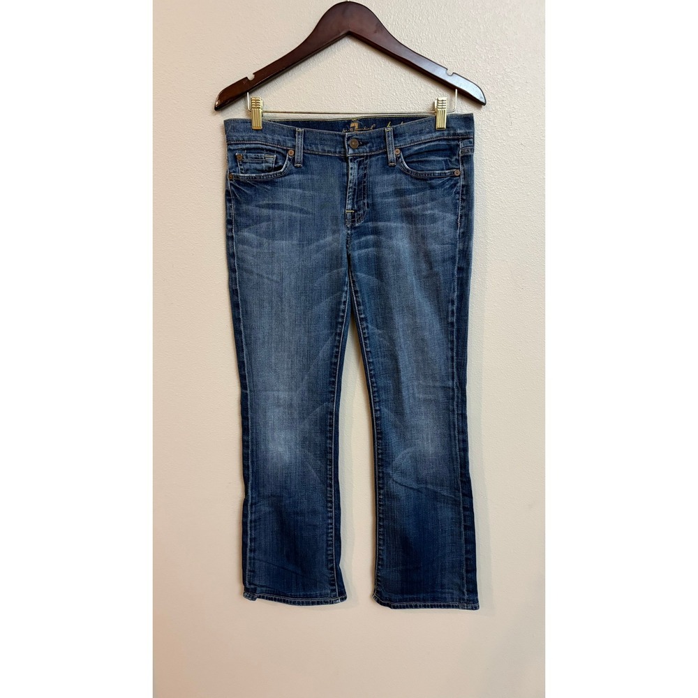 7 For All Mankind Bootcut Jeans Size 30 Medium Wash Stretch Denim